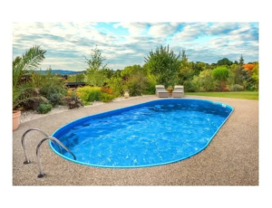 Piscina enterrada ovalada Ibiza (4,16 x 10 x 1,50 m) – kit completo con filtro de arena - Imagen 2