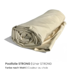 Kit de piscina de poliestireno, 4 x 3 x 1,5 m, escalera – kit básico – Color del liner: Beige/Arena | Grosor del liner: 0,90 mm - Imagen 4