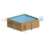 Piscina de madera GRE Carra 3,05 x 3,05 x 1,19 m - Imagen 4