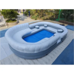 Sofá tumbona inflable para piscina o lago – 6 x 4 x 1,2 m