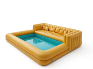 Sofá inflable modular para piscina – Forma personalizable – Ideal para relajarse al aire libre - Imagen 2