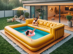 Sofá inflable modular para piscina – Forma personalizable – Ideal para relajarse al aire libre - Imagen 7