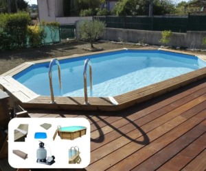 Piscina de madera Ubbink Olympia 5,00 x 3,50 x - Imagen 12