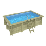 Piscina elevada de madera Aqua 4,65 x 2,85 m