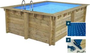 Piscina de madera rectangular Panama 130 - Imagen 3