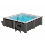 Piscina de composite cuadrada Gre Avant-Garde Nova 3,15 x 3,15 x 0,96 m