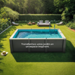 Piscina de composite cuadrada Gre Avant-Garde Nova 3,15 x 3,15 x 0,96 m - Imagen 4