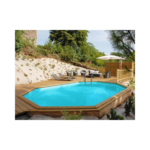 Piscina de madera GRE Safran 6,20 x 3,95 x 1,36 m - Imagen 3