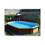 Piscina de madera GRE Safran 6,20 x 3,95 x 1,36 m - Imagen 2