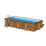 Piscina de madera GRE Papaya 5,20 x 3,20 x 1,33 m