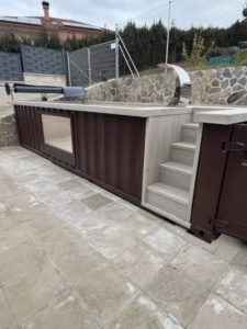 contenedor de 20 pies transformado en piscina - Imagen 9