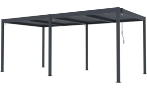 Pérgola bioclimática 3x6m Lamas de aluminio y acero - Imagen 6