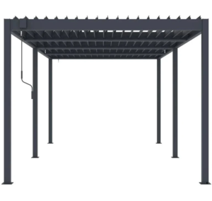 Pérgola bioclimática 3x6m Lamas de aluminio y acero - Imagen 3