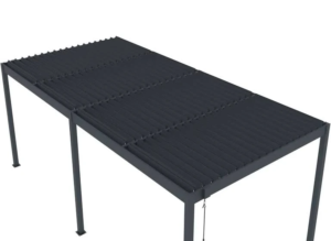 Pérgola bioclimática 3x6m Lamas de aluminio y acero - Imagen 5
