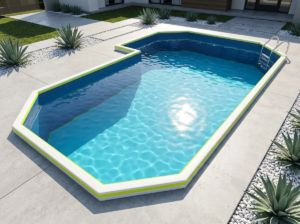 Piscina familiar inflable rectangular grande IPOOLGO para adultos, duradera y apta para exteriores – Diseño inflable y profundo - Imagen 3