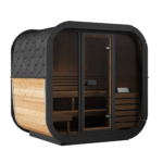 Sauna tipo cubo para exteriores SaunaLife modelo CL5G para 4 personas