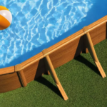Piscina de acero ovalada GRE Pacific con acabado efecto madera – Dimensiones - Imagen 9