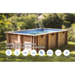 Piscina de madera Gre Papaya rectangular 520x320x133 - Imagen 3