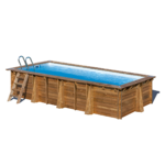 Piscina de madera Gre Papaya rectangular 520x320x133