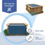 Piscina de madera Gre Sunbay Lemon - Imagen 7