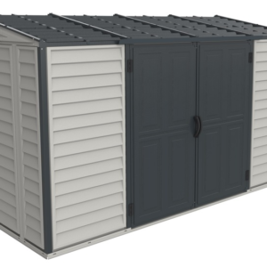 Kit de cobertizo de almacenamiento de vinilo Duramax 10×4 SideMate Plus Pro (modelo 36825)