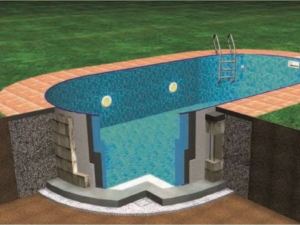 Piscina ovalada de acero Ibiza (para instalar enterrada o semienterrada) con pared de 0,6 mm y liner - Imagen 9