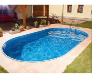 Piscina ovalada de acero Ibiza (para instalar enterrada o semienterrada) con pared de 0,6 mm y liner - Imagen 3